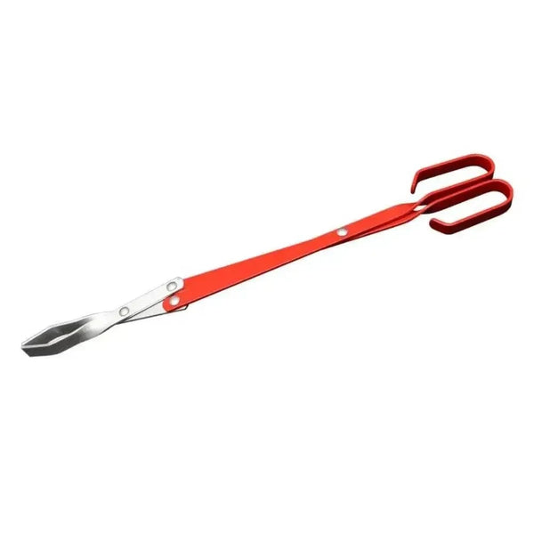 LK Braai Tongs aluminium 500mm with powder-coated handles and durable rivets for outdoor use