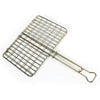 LK's Mild Steel Grid 44x33cm with adjustable height and lock-in handle for grilling fish and chicken