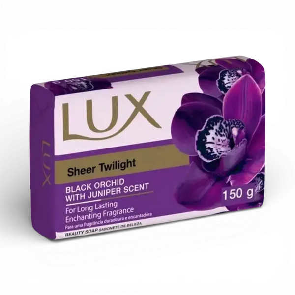 LUX Body Soap Sheer Twilight 150g with black orchid and juniper fragrance