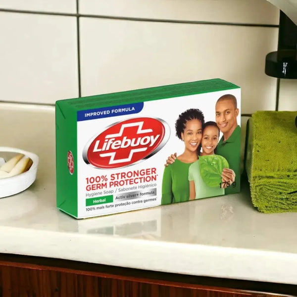 Lifebuoy Herbal Germ Protection soap bar 175g with Activ Silver for effective germ defense