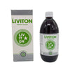 Liviton Energy Elixir 500ml bottle and packaging with green logo and text for fatigue relief and energy boost