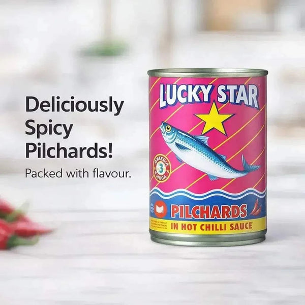 Luckystar - Pilchards in Hot Chilli Sauce - 400g Facebook Ad