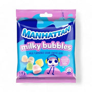 Manhattan Milky Bubbles 125g milk-flavored sugar-coated chewy gums pack