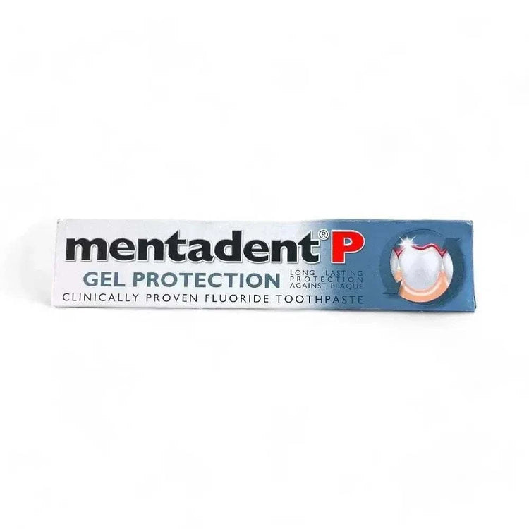 Mentadent P Toothpaste Gel Protection 100ml tube for plaque removal and enamel protection