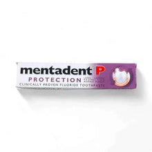 Mentadent P Toothpaste 100ml tube with fluoride formula for plaque, cavities, and gum disease protection