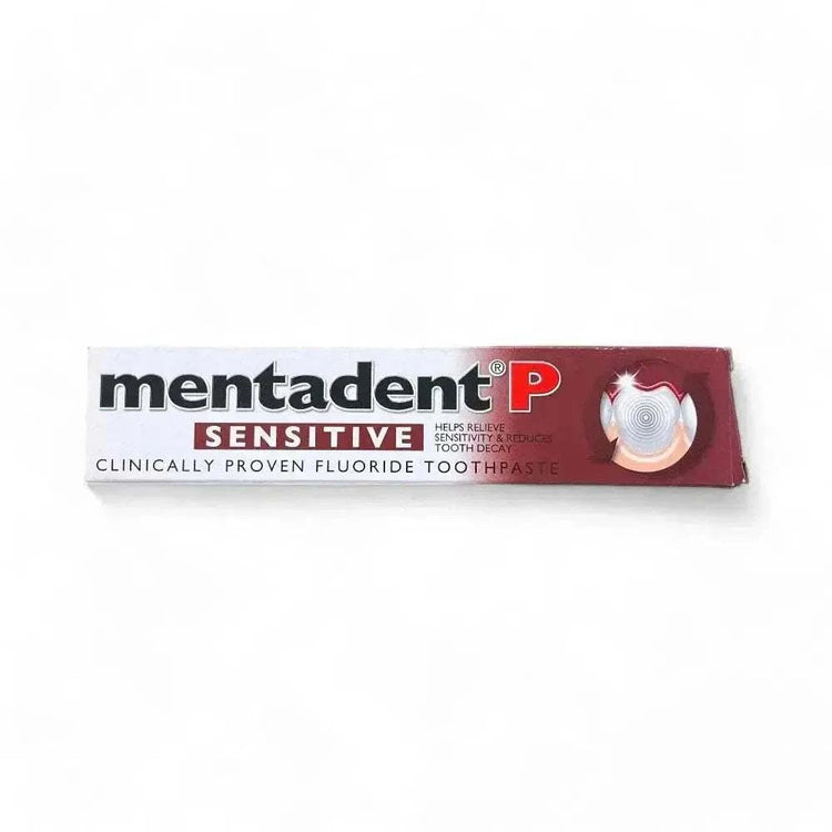 Mentadent P Toothpaste Sensitive 100ml tube for enamel protection and sensitivity relief