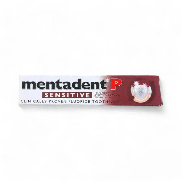 Mentadent P Toothpaste Sensitive 100ml tube for enamel protection and sensitivity relief