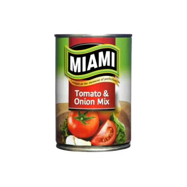 Miami Tomato & Onion 450g container with fresh ripe tomatoes and onions for cooking