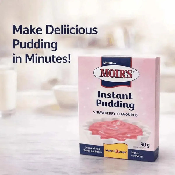 Moore Instant Pudding Moir's Instant Pudding Strawberry 90g - Quick & Delicious Dessert ...