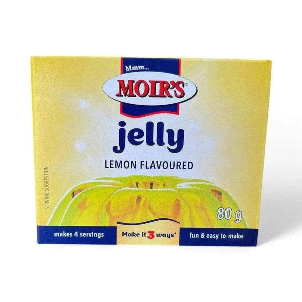 Moir's Jelly Lemon Flavoured 80g Box, Refreshing Citrus Dessert