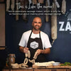New Zealand Casings Co sausage maker holding natural casings