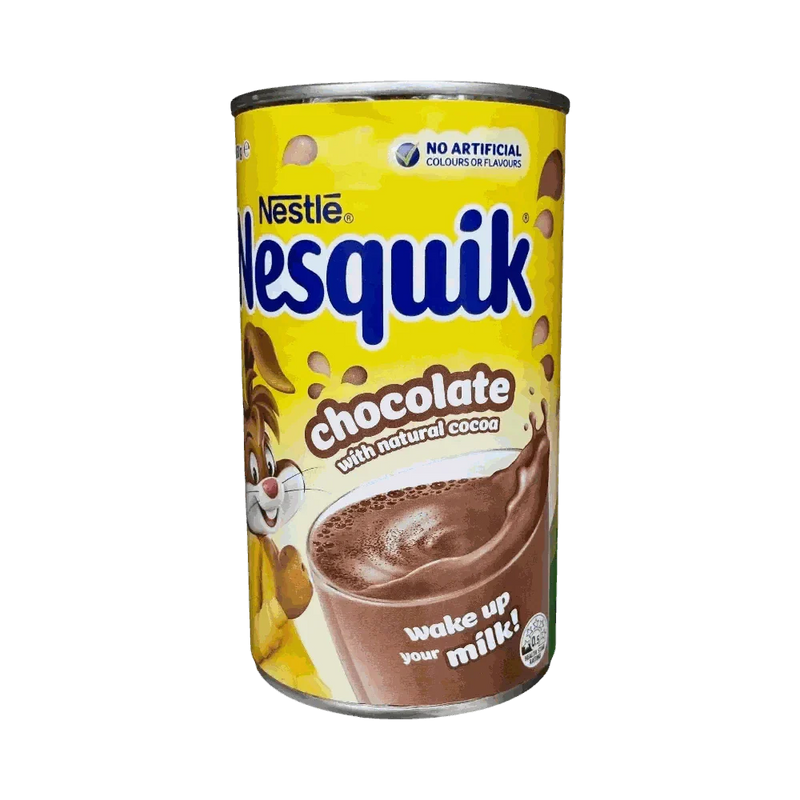 Nestlé Nesquik Chocolate 250g tin with natural cocoa for hot or cold milk