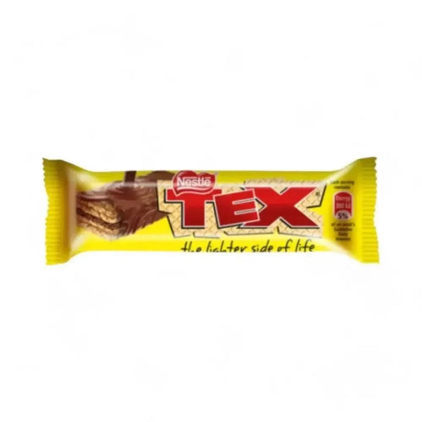 Nestle Tex (Giant) 58g chocolate bar with creamy milk chocolate, Aero® center, and crispy biscuit wafers