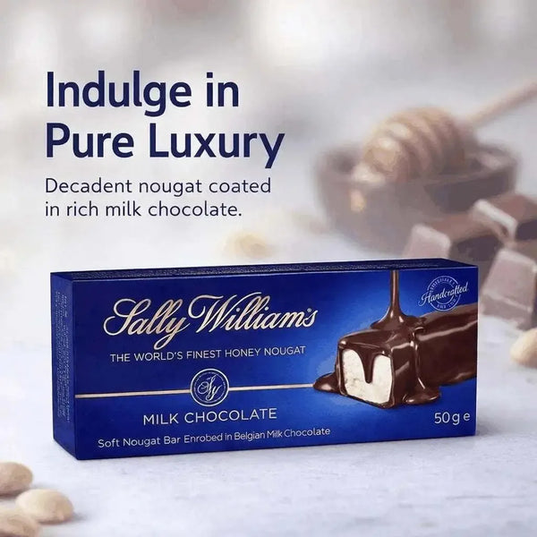 Sally Williams Nougat - Milk Choc 50g Bar Facebook Ad