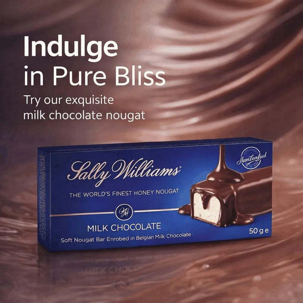 Sally Williams Nougat - Milk Choc 50g Bar Facebook Ad