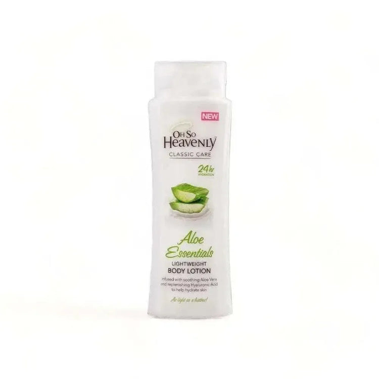 Oh So Heavenly Classic Care Body Lotion Aloe Essentials 375ml with Aloe Vera and Hyaluronic Acid for soft, hydrated skin
