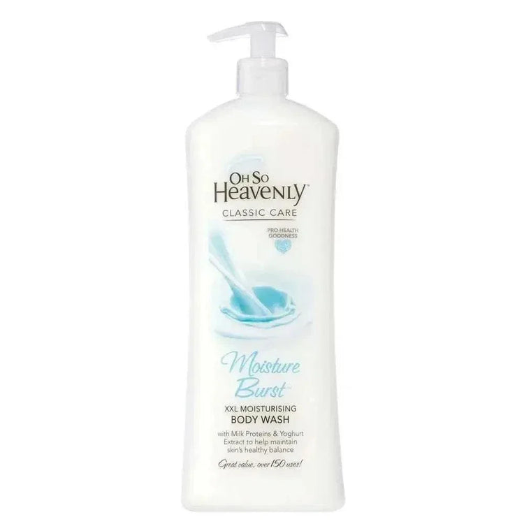 Oh So Heavenly Classic Care Body Wash Moisture Burst 1L bottle with nourishing Milk Proteins and Yoghurt Extract