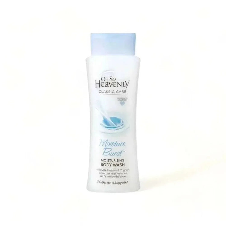Oh So Heavenly Classic Care Moisture Burst Body Wash 375ml with milk proteins and yoghurt extract for moisturized skin
