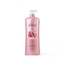 Oh So Heavenly Creme Oil Body Lotion 1L bottle with pomegranate and rosehip oil for hydration and anti-aging skin care