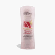 Oh So Heavenly Creme Oil body wash scrub with pomegranate and rosehip oil in 300ml bottle