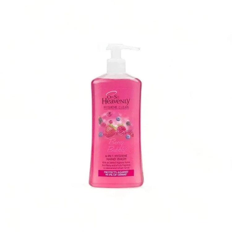 Oh So Heavenly Hygiene Clean Hand Wash Berry Bubbly 450ml bottle with acai berry and citrus fragrance