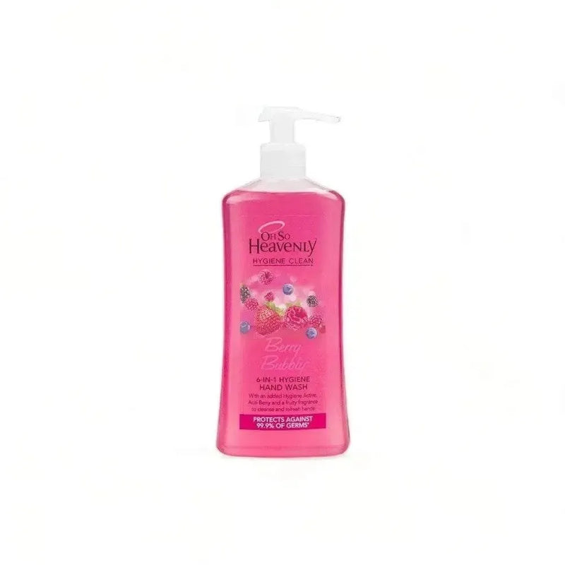 Oh So Heavenly Hygiene Clean Hand Wash Berry Bubbly 450ml bottle with acai berry and citrus fragrance