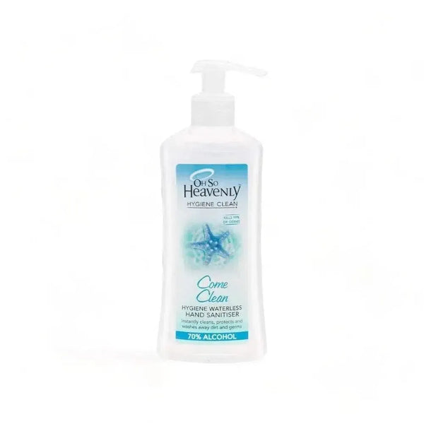 Oh So Heavenly Hygiene Clean waterless hand sanitiser 450ml with 70% alcohol and refreshing scent