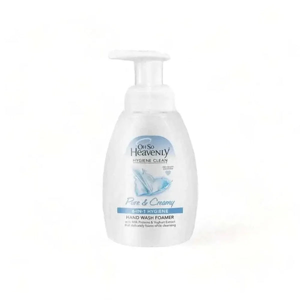 Oh So Heavenly Hygiene Clean Hand Wash Foamer bottle with creamy foaming soap and nourishing ingredients