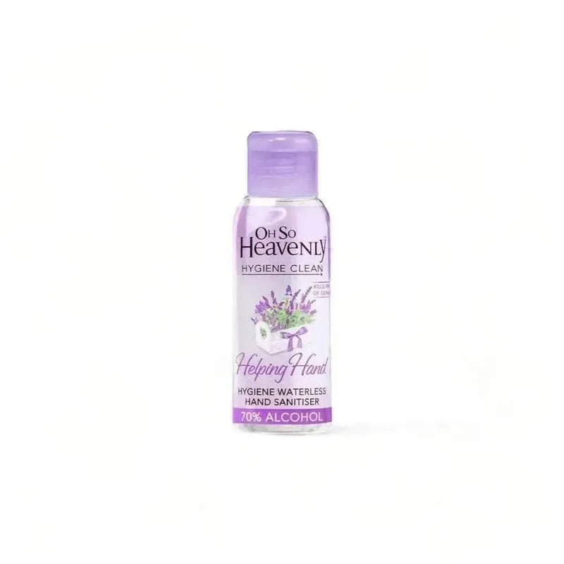 Oh So Heavenly Hygiene waterless hand sanitiser 60ml with 70% alcohol and lavender scent