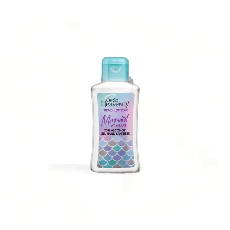 Oh So Heavenly Mermaid at Heart Gel Hand Sanitiser 90ml bottle with pomegranate and rosehip oil ingredients