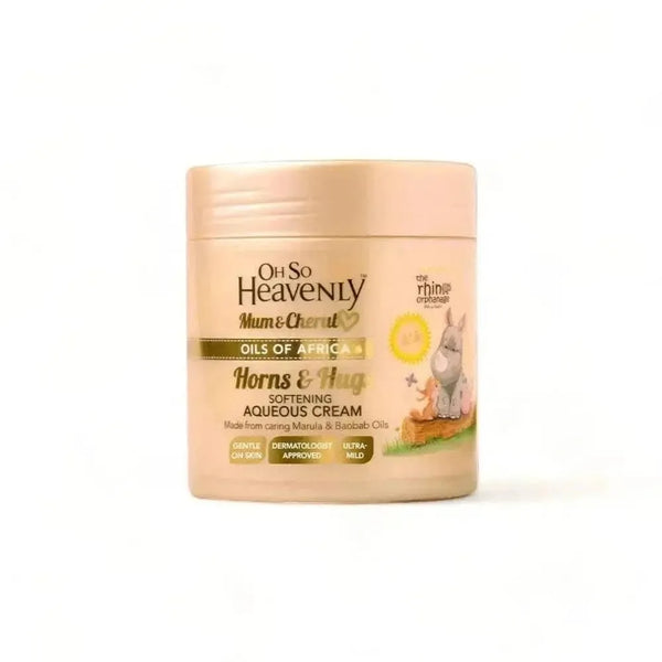 Oh So Heavenly Mum & Cherub Aqueous Cream 470ml vegan baby moisturizer with Marula and Baobab oils from South Africa