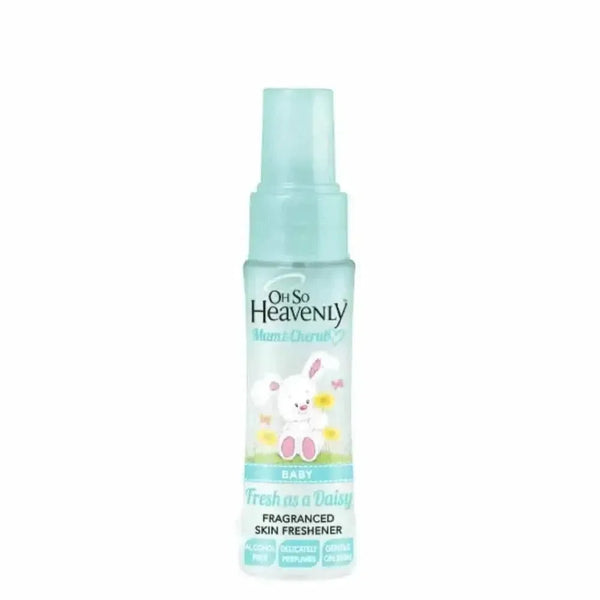 Oh So Heavenly Mum & Cherub Skin Freshener Fresh as a Daisy 50ml bottle with chamomile extract and glycerine for baby skin hydration and freshness