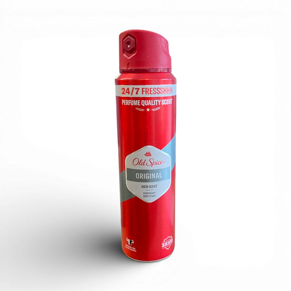Old Spice Original Deodorant Body Spray 150ml with classic masculine fragrance and long-lasting freshness