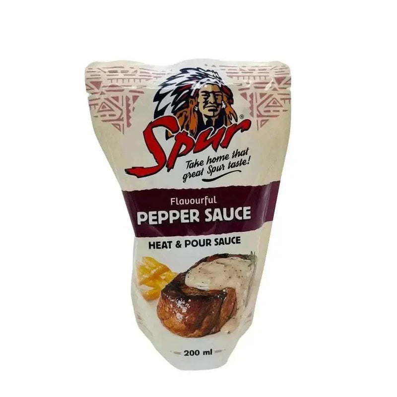 200ml bottle of Spur Pepper Sauce suitable for LACTO-OVO vegetarians, no added MSG, rich and flavorful