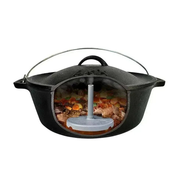 LK Potjie Circulator cooking tool with nylon base and pipes for potjie pots