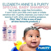 Purity & Elizabeth Anne's 2 In 1 baby shampoo and conditioner bottle 200ml for gentle, tear-free cleansing and conditioning