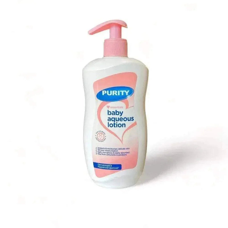 Purity Essentials Baby Aqueous Lotion 500ml moisturizing delicate baby skin for 48 hours