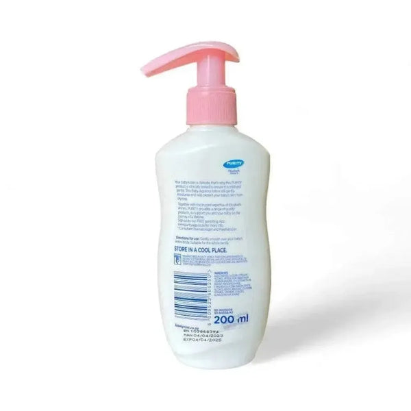 Purity Essentials Baby Aqueous Lotion 200ml moisturizing baby skin 48-hour hydration non-greasy formula safe for delicate skin