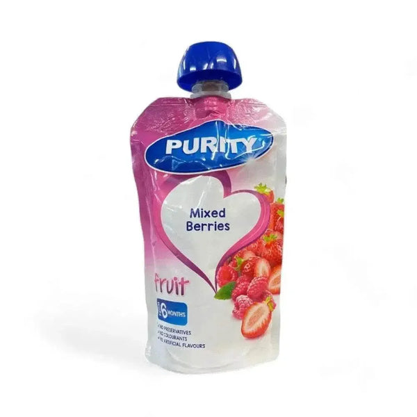 Purity Sachet 110ml mixed berry fruit pouch baby snack without preservatives