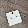 Red stud earrings with engraved owl design, 15mm diameter, sold in pairs