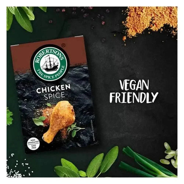 Robertsons Refill Chicken Spice 84g bottle with paprika and seasonings for chicken dishes