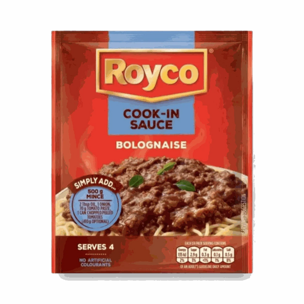 Royco Cook in Sauce Bolognaise 37g pack for quick and flavorful bolognaise sauce