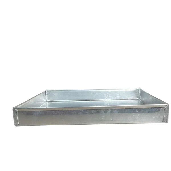 Metal rusk pan for baking homemade rusks, 35cm x 35cm x 3.5cm oven tray, normal size
