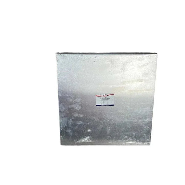 Silver square metal rusk pan for baking 35cm x 35cm x 3.5cm oven use