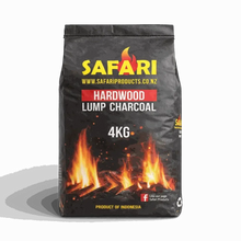 4kg bag of Safari Charcoal premium African hardwood charcoal for grilling and braai