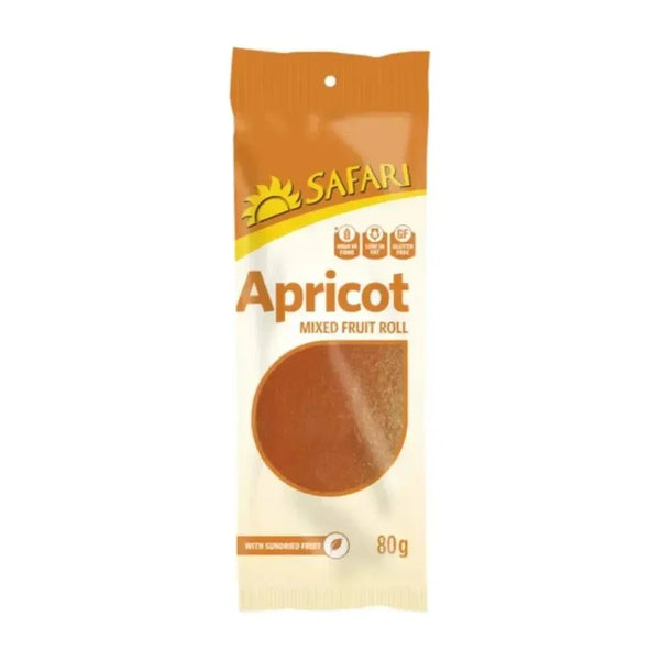 Safari Fruit Roll Apricot 80g natural high-fiber gluten-free fruit snack