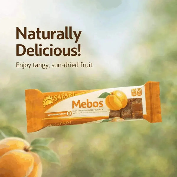 Safari Mebos Croquette 250g apricot snack promotional image