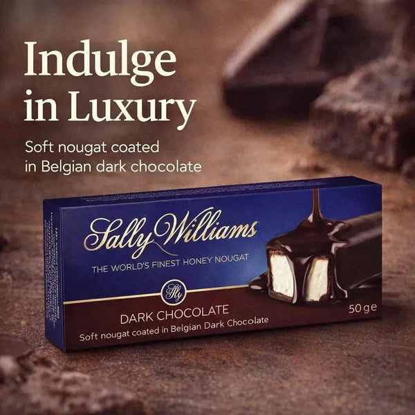 Sally Williams Nougat - Dark Chocolate 50g Bar Facebook Ad
