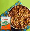 Iwisa Samp - 2.5kg pack next to a bowl of traditional South African stew.