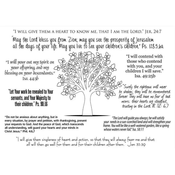 Scripture pillowcases in English with "Parents" message about responsibility, love, and guidance